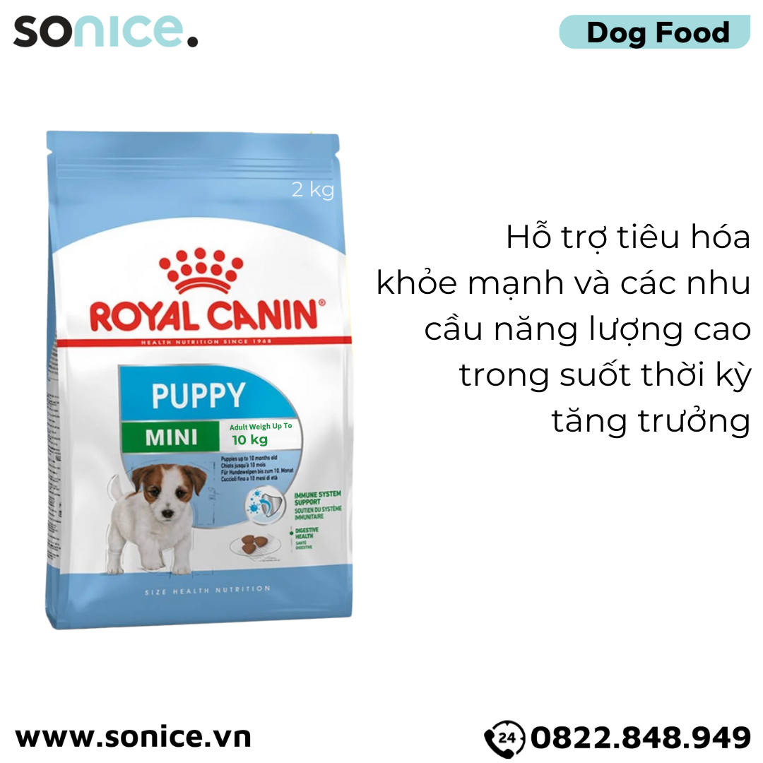  Thức ăn chó Royal Canin MINI PUPPY 2kg SONICE. 