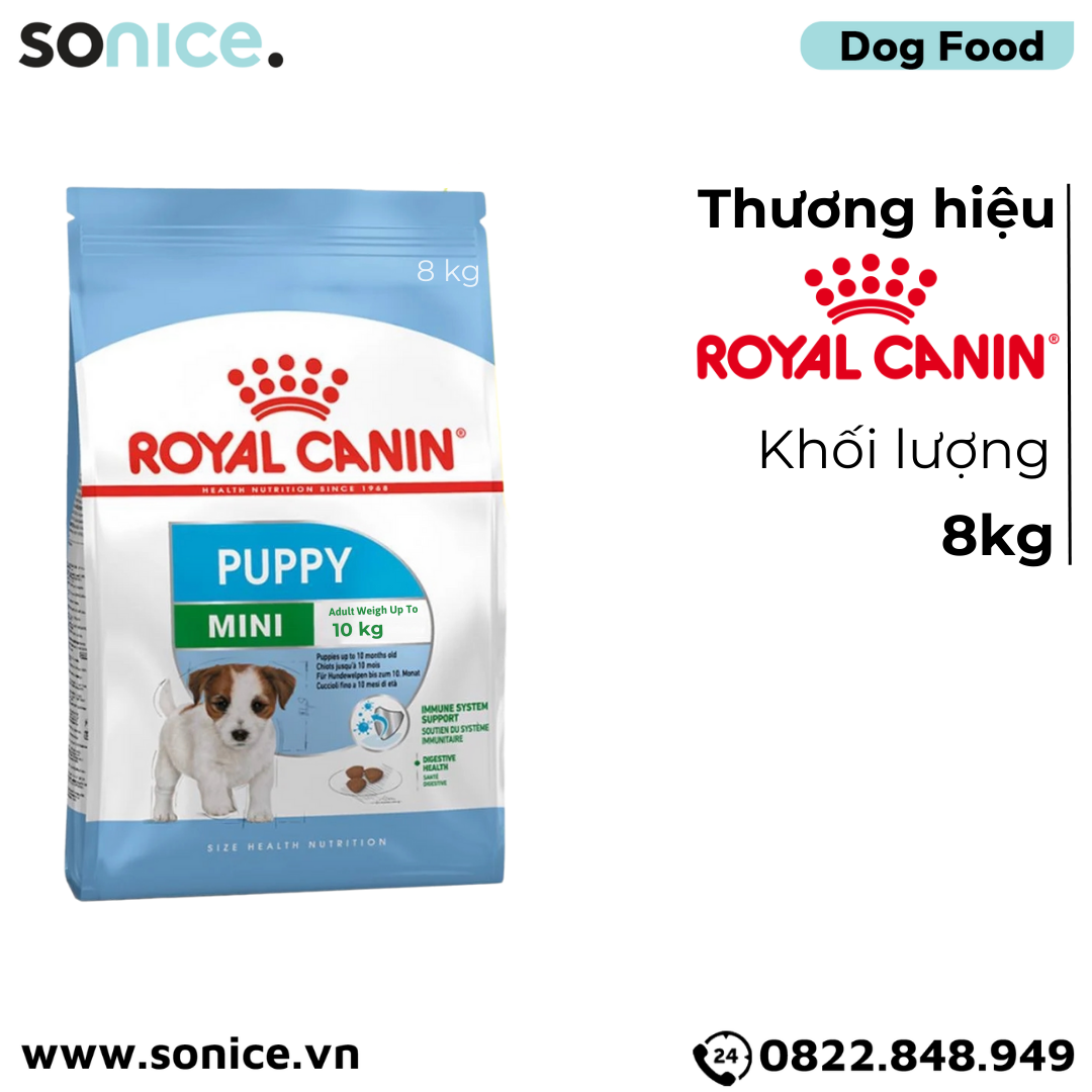  Thức ăn chó Royal Canin MINI PUPPY - 8kg SONICE. 