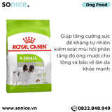  Thức ăn chó Royal Canin Xsmall Adult 1.5kg - Chó lớn giống nhỏ size X-Small SONICE. 