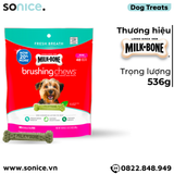  Treats Milk-Bone Brushing Chews Mini 536g - 48 treats - xương gặm sạch răng thơm miệng bạc hà <11kg SONICE. 