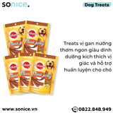  Combo Treats Pedigree Meat Jerky Grilled Liver Flavor 80g - 5 gói - Gan nướng SONICE. 