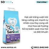  Cát vệ sinh Sanicat Classic Litter Oxygen Odour Control Lavender 30L - Hương Oải hương SONICE. 