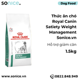 Thức ăn chó Royal Canin Satiety Weight Management 1.5kg - Hỗ trợ giảm cân SONICE. 