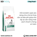  Thức ăn chó Royal Canin Satiety Weight Management 1.5kg - Hỗ trợ giảm cân SONICE. 
