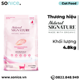  Thức ăn mèo Natural SIGNATURE Adult Chicken & Pumpkin Formula 4.8kg - Thịt gà và bí đỏ SONICE. 