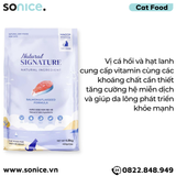  Thức ăn mèo Natural SIGNATURE Adult Salmon & Flaxseed Formula 4.8kg - Cá hồi và hạt lanh SONICE. 