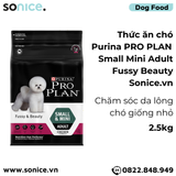  Thức ăn chó Purina PRO PLAN Small Mini Adult Fussy Beauty 2.5kg - chăm sóc da lông chó giống nhỏ SONICE. 