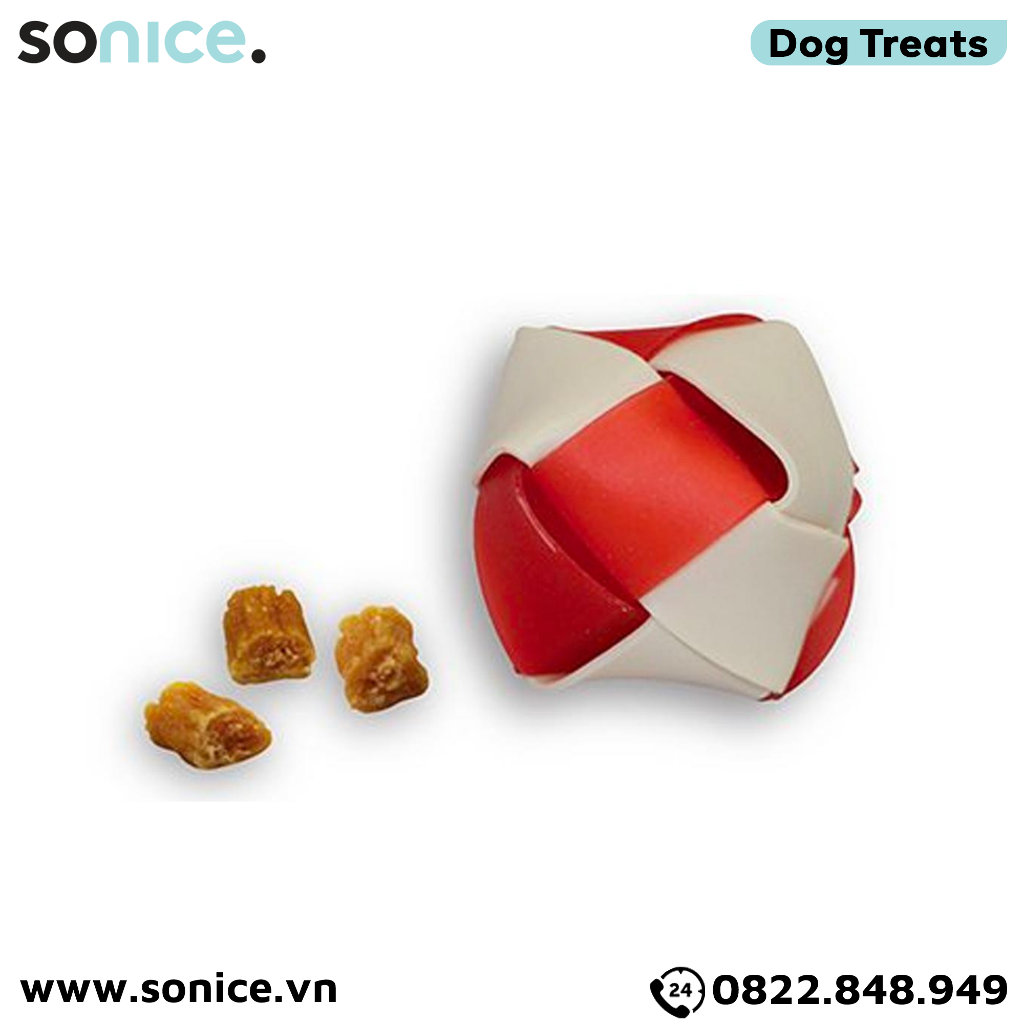  Treats SmartBones Play Time Chews Real Chicken & Vegetables Small size 130g - 10 treats - Có lõi thịt gà bên trong SONICE. 