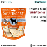  Treats SmartBones made with Real Sweet Potatoes & Chicken Small 312g - 10 khúc xương gặm khoai lang và thịt gà SONICE. 