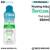  Sữa tắm TropiClean OXYMED Hypo-Allergenic 592ml - Dành cho chó mèo da nhạy cảm, hỗ trợ dị ứng SONICE. 