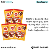  Combo Treats Pedigree Meat Jerky Stix Smoky Beef Flavor 60g - 5 gói - Que thịt bò xông khói SONICE. 