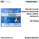  Tấm lót vệ sinh Petsmix Potty Pads 78cm x 60cm - 20 tấm Korea SONICE. 