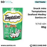  Snack mèo Temptations Seafood Medley 85g - Vị Hải sản SONICE. 