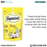  Snack mèo Temptations Tasty Chicken 85g - Vị Gà SONICE. 