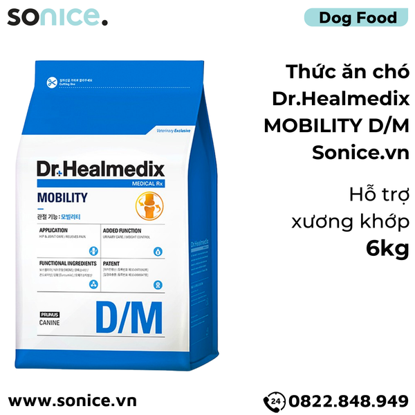  Thức ăn chó Dr.Healmedix MOBILITY D/M - Chăm sóc hỗ trợ Xương khớp 6kg SONICE. 