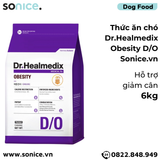  Thức ăn chó Dr.Healmedix Obesity D/O 6kg - Hỗ trợ giảm cân SONICE. 