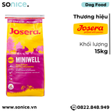  Thức ăn chó Josera Mini Well Adult 15kg - chó lớn giống nhỏ Nhập Germany SONICE. 