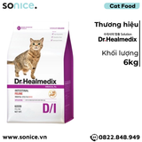  Thức ăn mèo Dr.Healmedix Intestinal Feline D/I 6kg - Hỗ trợ đường ruột SONICE. 