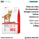 Thức ăn hạt cho mèo Dr. Healmedix Weight Control Feline - 1.5kg - Quản lí cân nặng SONICE. 