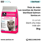  Thức ăn mèo Les recettes de Daniel Sterilised Salmon 3kg - Dành cho mèo triệt sản, vị cá hồi SONICE. 