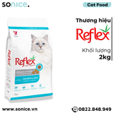  Thức ăn mèo Reflex Salmon & Rice Sterilised 2kg - Dành cho mèo triệt sản, vị cá hồi và gạo SONICE. 