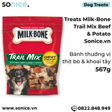  Treat Milk-Bone Trail Mix Beef & Potato 567g - bánh thưởng thịt bò khoai tây SONICE. 