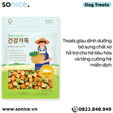  Treats mixer Cube Petsmix Dried Pollack & Vegetable 300g Korea - Cá minh thái và rau củ, có thể mix với hạt, hỗ trợ tiêu hoá, tăng cường miễn dịch SONICE. 