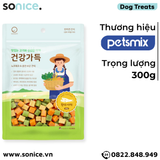  Treats mixer Cube Petsmix Dried Pollack & Vegetable 300g Korea - Cá minh thái và rau củ, có thể mix với hạt, hỗ trợ tiêu hoá, tăng cường miễn dịch SONICE. 