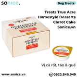  Treats True Acre Homestyle Desserts Carrot Cake Flavor 99g - món tráng miệng vị cà rốt, táo và quế SONICE. 