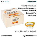  Treats True Acre Homestyle Desserts Peanut Butter & Banana Pie Flavor 99g - món tráng miệng vị bơ đậu phộng và chuối SONICE. 