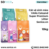  Cát vệ sinh mèo VANs Catsand Super Premium Litter 10kg SONICE. 