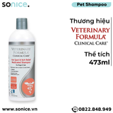  Sữa tắm Veterinary Clinical Care Hot Spot & Itch Relief Shampoo 473ml - trị mẩn đỏ và ngứa cấp tốc cho chó mèo SONICE. 