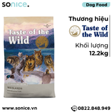  Thức ăn chó Taste Of The Wild Wetlands 12.2kg - Wild Fowl, Chim cút nướng, vịt nướng & gà tây xông khói, mọi lứa tuổi - nhập USA SONICE. 