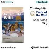  Thức ăn chó Taste Of The Wild Wetlands 2kg - Wild Fowl, Chim cút nướng, vịt nướng & gà tây xông khói, mọi lứa tuổi - nhập USA SONICE. 