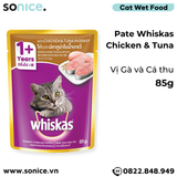  Combo pate mèo WHISKAS - 48 gói SONICE. 