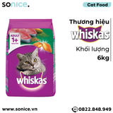  Thức ăn WHISKAS Cá ngừ 6kg SONICE. 