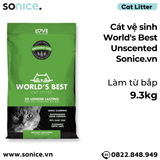  Cát vệ sinh World's Best Unscented 9.3kg - làm từ bắp - Corn Cat Litter SONICE. 