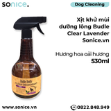  Xịt khử mùi dưỡng lông Budle Clear Lavender 530ml - Oải hương SONICE. 