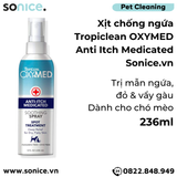  Xịt chống ngứa OxyMED Anti Itch Medicated 236ml SONICE. 