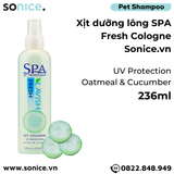  Xịt dưỡng lông Spa Fresh Cologne 236ml - Hương Cucumber SONICE. 