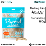  Xương gặm thơm miệng Dental Chews Toothbrush size Mini 150g - 26 milk - Bàn chải vị sữa SONICE. 