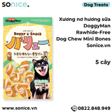  Xương nơ hương sữa DoggyMan Rawhide-Free Dog Chew Mini Bones - 5 cây SONICE. 