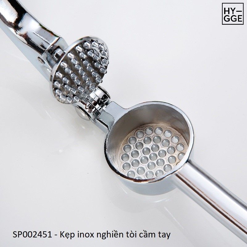  Kẹp Inox nghiền tỏi cầm tay dài 