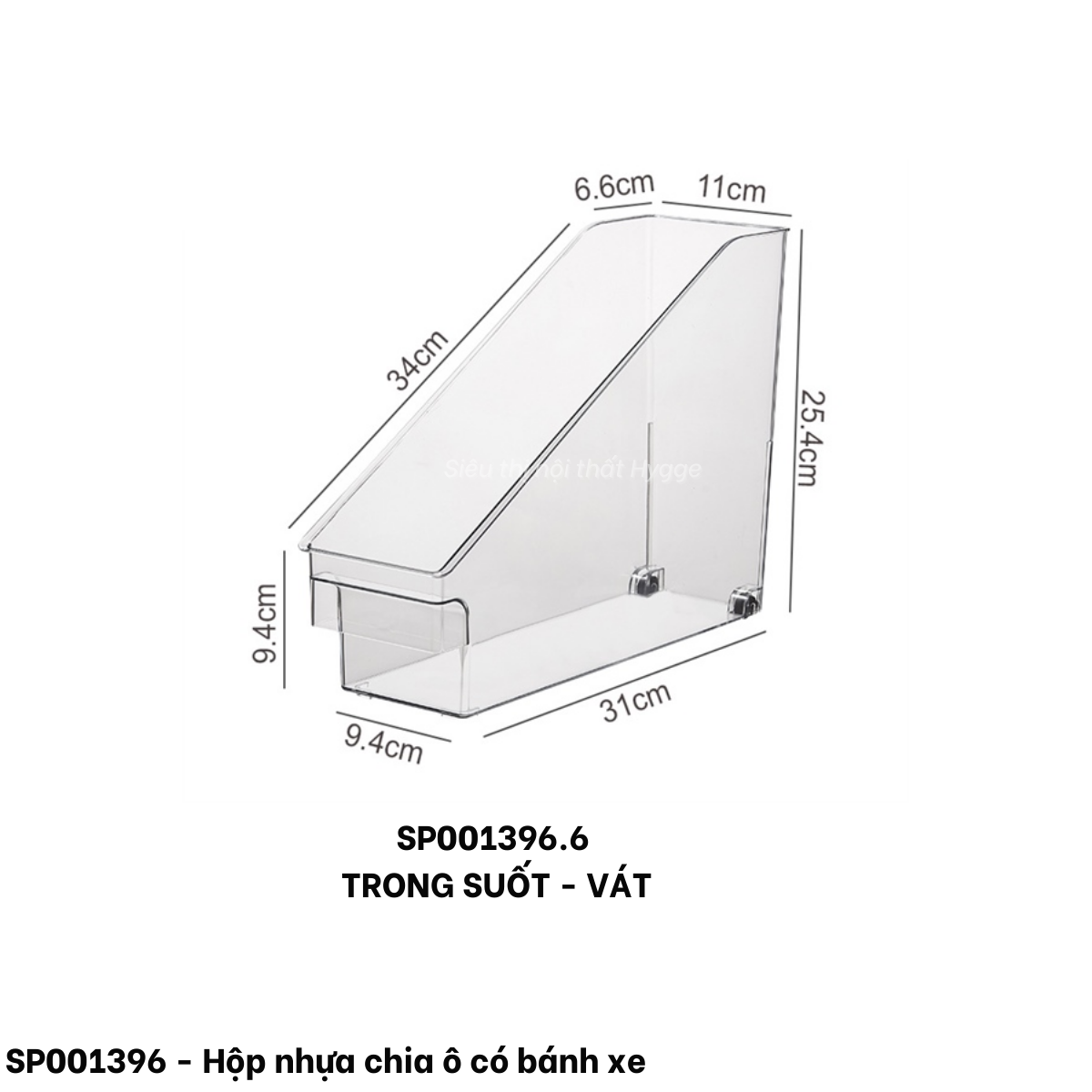  Hộp nhựa chia ô có bánh xe 