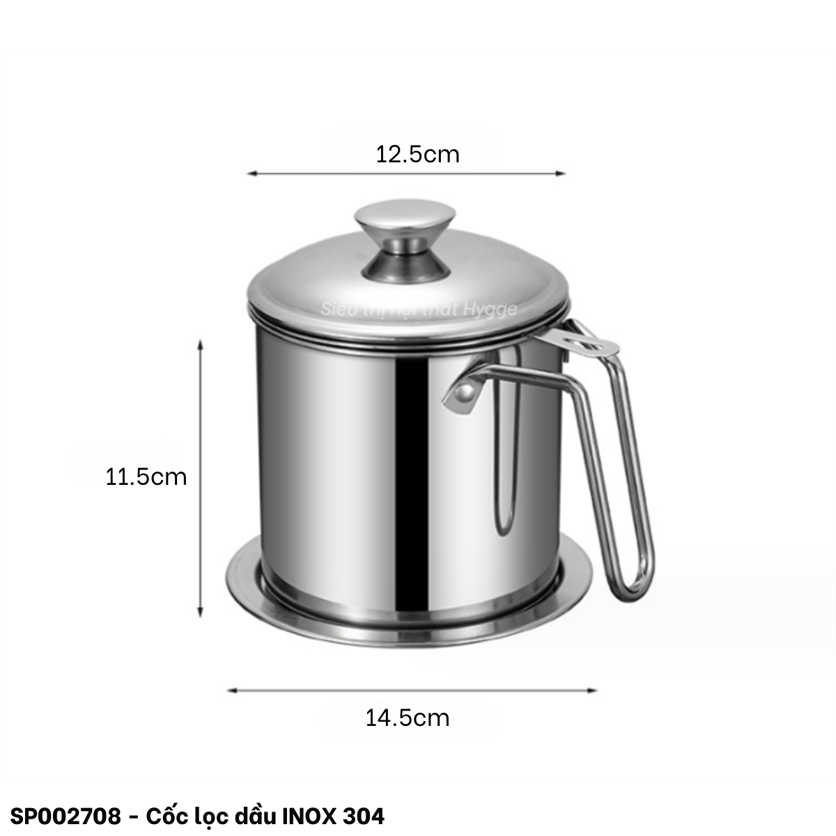  Cốc lọc dầu INOX 304 