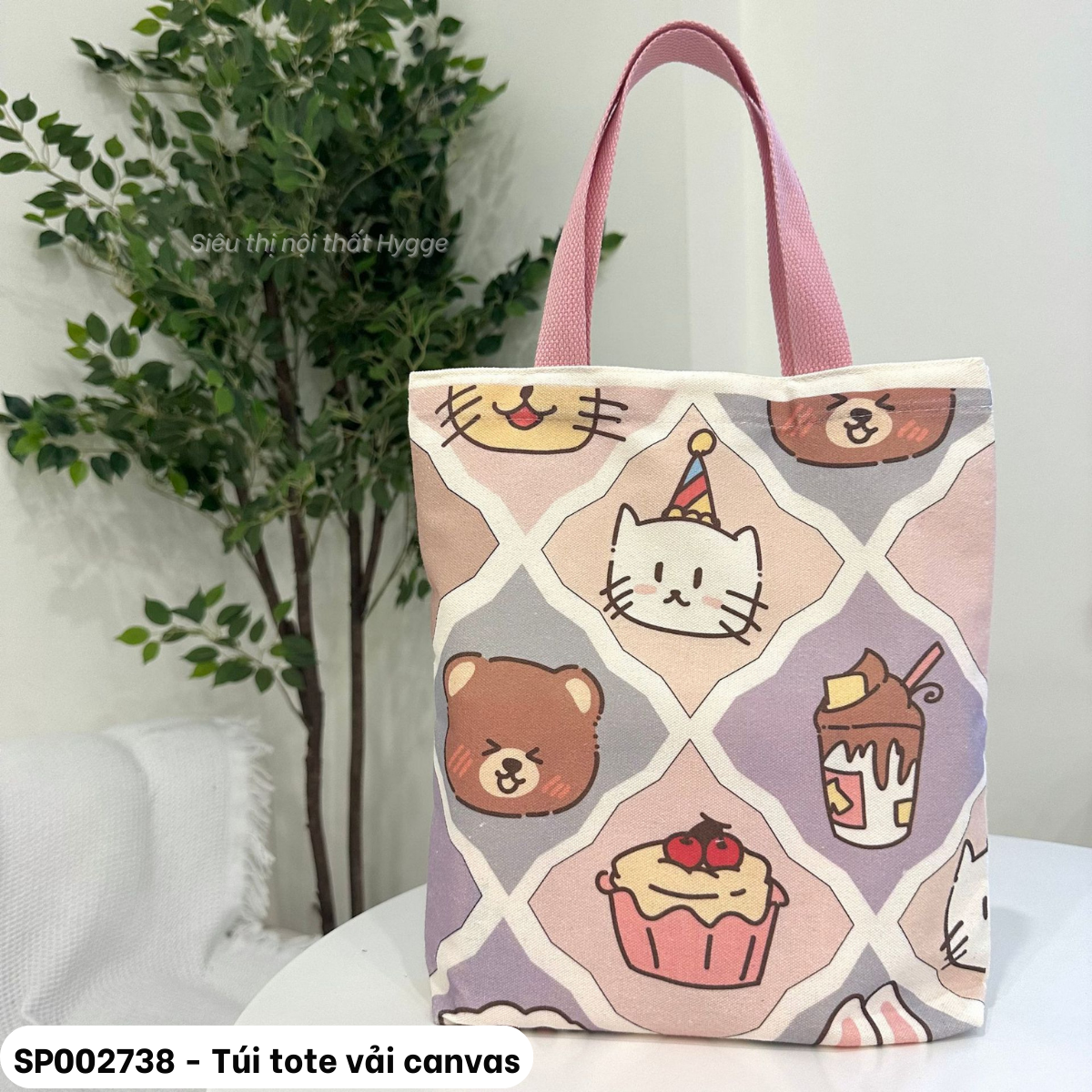  Túi tote vải canvas 