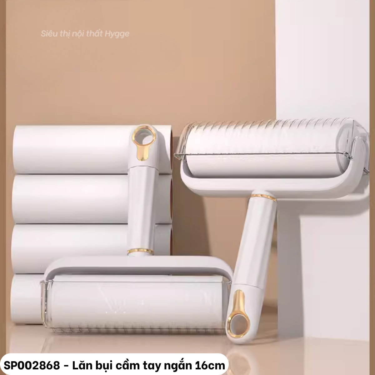  Lăn bụi cầm tay ngắn 16cm (kèm đầu thay thế) 