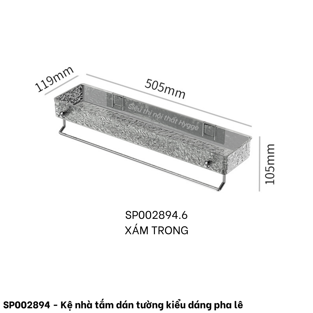  Kệ nhà tắm dán tường kiểu dáng pha lê 