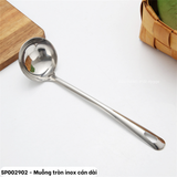  Muỗng tròn inox cán dài 