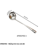  Muỗng tròn inox cán dài 